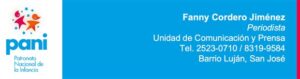 PANI RECIBIÓ 96.694 DENUNCIAS POR VIOLACION DE DERECHOS DE 117.316 NIÑOS, NIÑAS Y ADOLESCENTES EN EL 2025 2 Firma Fanny